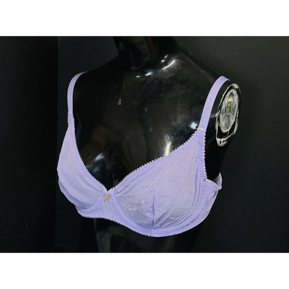 Savage X Fenty Flocked Logo Unlined Bra Women's 38B Lingerie By Rihanna - Picture 7 of 16